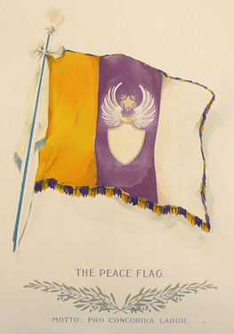Bandiera della pace ideata da Cora Slocomb di Brazzà