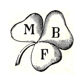 Logo delle Scuole Cooperative (trifoglio con le iniziali di Martignacco, Brazzà e Fagagna) che potrebbe essere stato disegnato da Cora Slocomb.