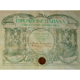 Riconoscimenti per la partecipazione all’Esposizione Italiana di Londra (1904 ).
